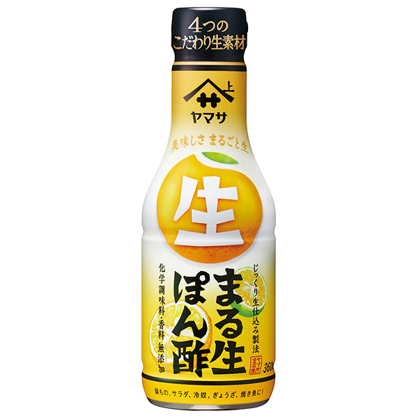 ヤマサ醤油 まる生ぽん酢 360ml×12本入|一般食品 調味料 ポン酢 ぽんず