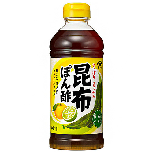 ヤマサ醤油 昆布ぽん酢 500mlペットボトル×12本入|ぽん酢 ポン酢 味ぽん 昆布 こんぶ 調味料