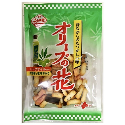 植垣米菓 オリーブの花 62g×12個入|ウエガキ 米菓 おかき オリーブオイル