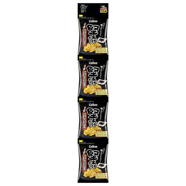 カルビー 堅あげプッチ4 ブラックペッパー 60g×10袋入|お菓子 ポテトチップス スナック菓子 Calbee