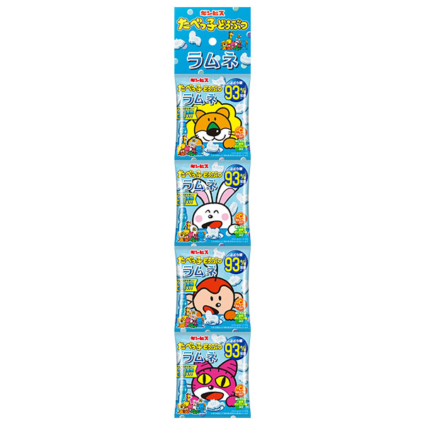 ギンビス たべっ子どうぶつ ラムネ 4連 36g(9g×4)×12個入|たべっ子 お菓子 ラムネ ぶどう糖 カルシウム 緑茶ポリフェノール