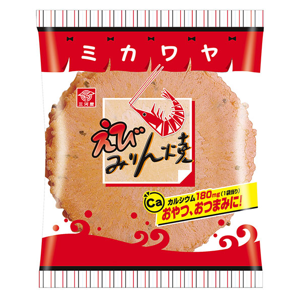 三河屋製菓 えびみりん焼 7枚×12袋入|お菓子 おつまみ・せんべい 袋 海老