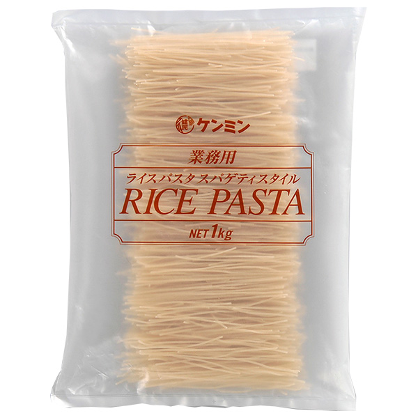 ケンミン 業務用 ライスパスタ スパゲティスタイル 1kg×10袋入|一般食品 米 加工品 業務用 乾麺 ライスパスタ