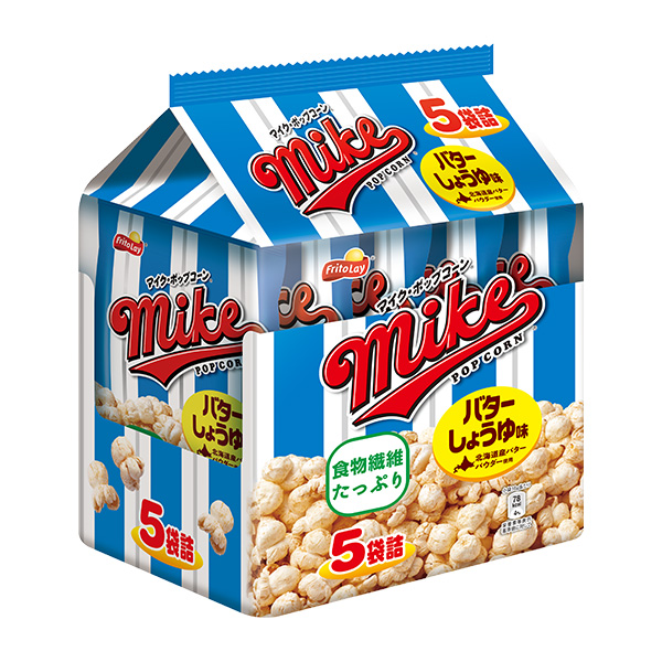 フリトレー マイクポップコーン バターしょうゆ味 80g(16g×5袋)×12袋入|お菓子 スナック ポップコーン バター醤油