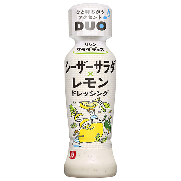 理研ビタミン リケン サラダデュオ シーザーサラダレモンドレッシング 190mlペットボトル×12本入|調味料 ドレッシング PET