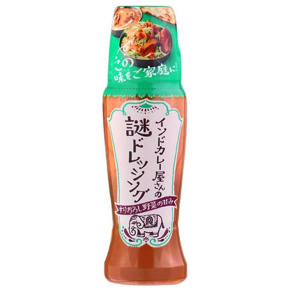 理研ビタミン インドカレー屋さんの謎ドレッシング 190mlペットボトル×12本入|ドレッシング すりおろし野菜