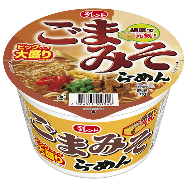 大黒食品工業 マイフレンド ビック ごまみそらーめん 105g×12個入|インスタント カップ麺 胡麻 味噌ラーメン