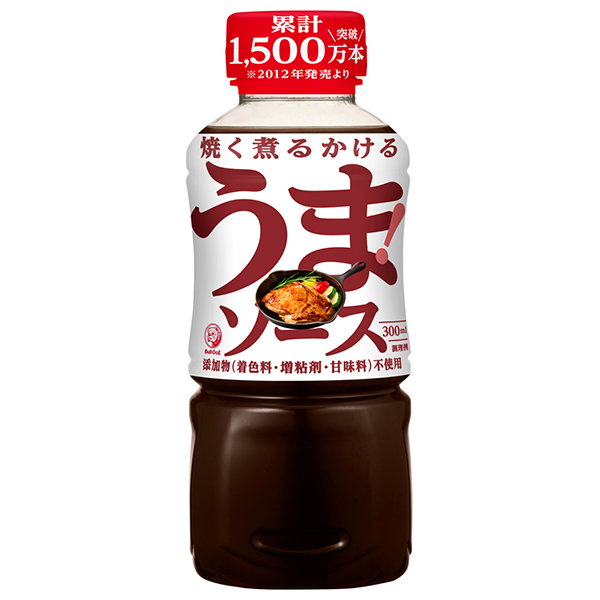 ブルドックソース うまソース 300mlペットボトル×10袋入|中濃ソース 調味料 ソース PET