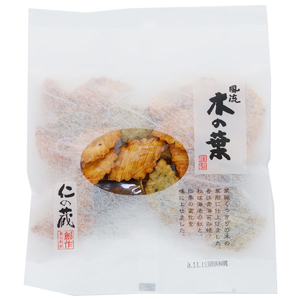 高橋製菓 仁の蔵 風流木の葉 30g×12袋入 メーカー 問屋直送|あられ 菓子 おつまみ アラレ おやつ