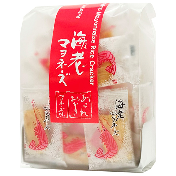 森白製菓 海老マヨネーズ 48g×12袋入 メーカー 問屋直送|お菓子 米価 あられ エビ えび マヨネーズ