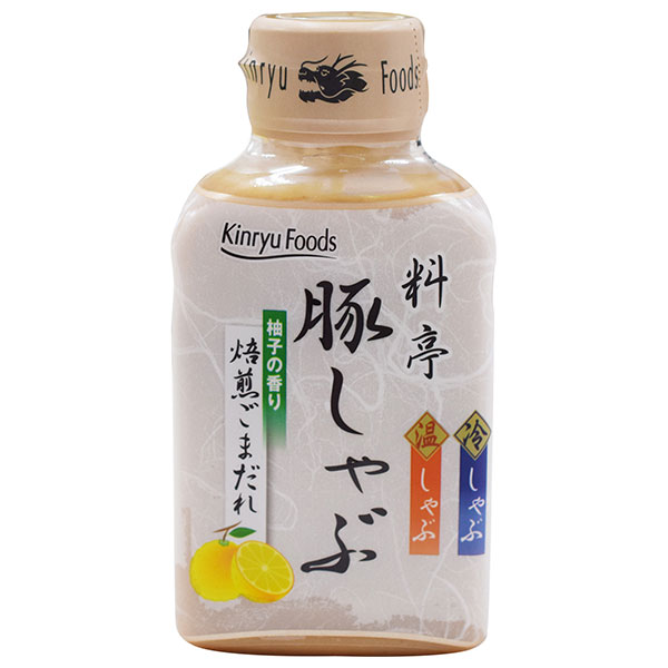 キンリューフーズ 豚しゃぶ 焙煎ごまだれ 220gペットボトル×12本入|タレ 調味料 ごまだれ 鍋料理 しゃぶしゃぶ