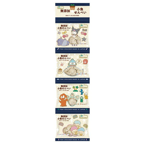 ノースカラーズ 純国産 無添加小魚せんべい(4連) 11g×4×12袋入|菓子せんべい 小魚