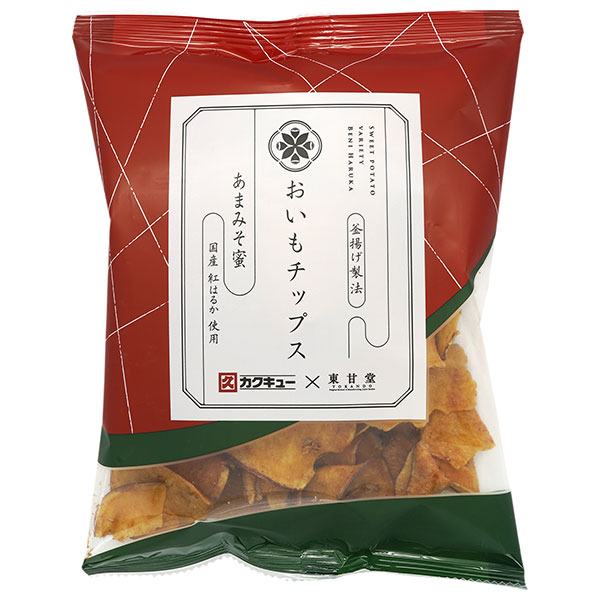 東甘堂 おいもチップス あまみそ蜜 100g×24袋入|菓子 さつまいも 芋 チップス スナック菓子 紅はるか 釜揚げ