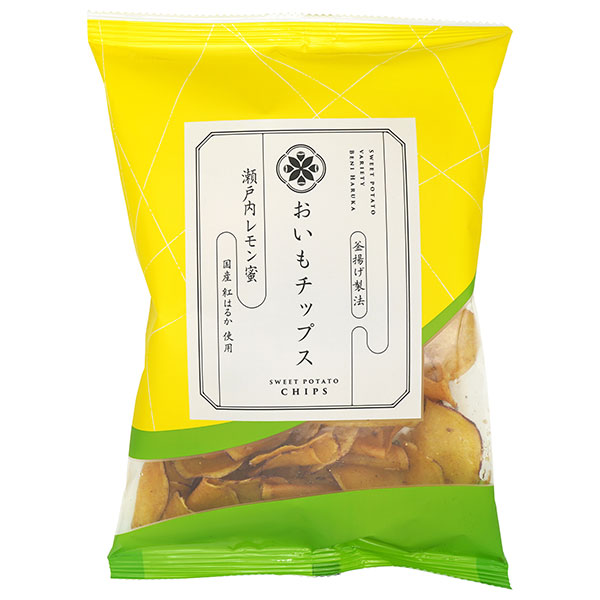 東甘堂 おいもチップス 瀬戸内レモン蜜 100g×24袋入|菓子 さつまいも 芋 チップス スナック菓子 紅はるか 釜揚げ