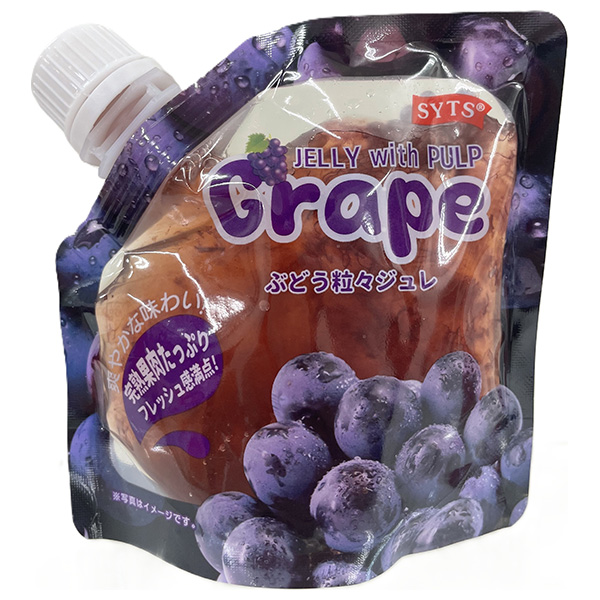 三洋通商 ぶどう粒々ジュレ 150g×24個入|ジュレ フルーツゼリー ぶどう パウチ