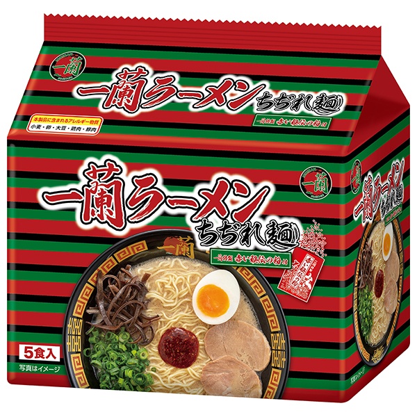 一蘭 一蘭ラーメン ちぢれ麺 5食パック(665g)×6袋入|インスタント麺 袋麺 即席 中華めん
