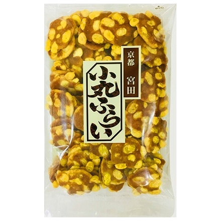 宮田製菓本舗 小丸ふらい 120g×12袋入 メーカー 問屋直送|お菓子 焼き菓子 あられ せんべい おかき 甘い そら豆 フライ 甘じょっぱい 素朴