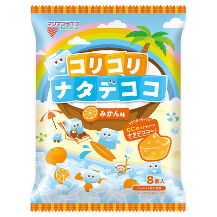 マンナンライフ コリコリナタデココ みかん味 (24g×8個)×12袋入|おかし ダイエット 低カロリー ナタデココ