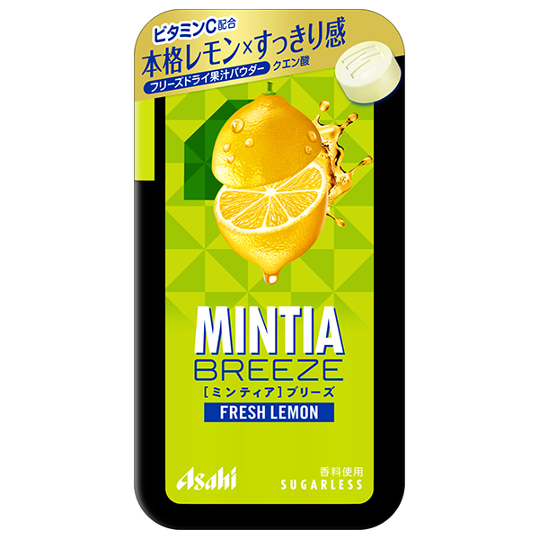 アサヒグループ食品 ミンティア ブリーズ フレッシュレモン 30粒×8個入|お菓子 タブレット MINTIA 檸檬