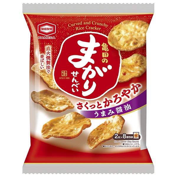 亀田製菓 亀田のまがりせんべい 16枚×12袋入|お菓子 せんべい おつまみ まがり 醤油