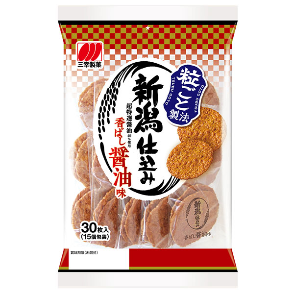 三幸製菓 新潟仕込み 香ばし醤油味 30枚×12袋入 メーカー 問屋直送|菓子 煎餅 醤油 しょうゆ
