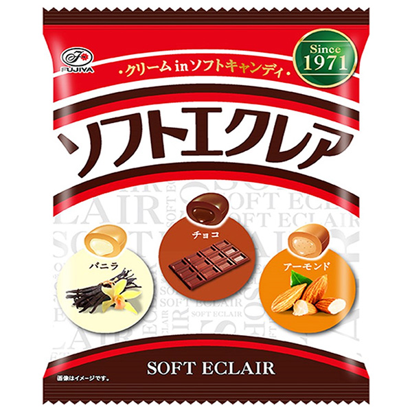 不二家 ソフトエクレア 93g×6袋入|お菓子 飴・キャンディー ソフトキャンディー 袋