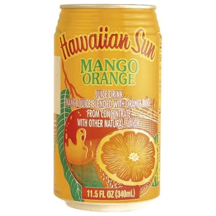 リードオフジャパン ハワイアンサン マンゴーオレンジ 340ml缶×24本入|飲料 ドリンク フルーツ マンゴー 缶
