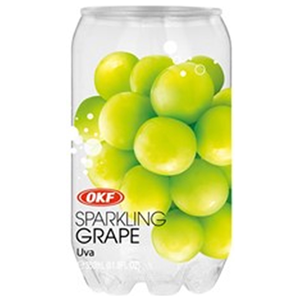 リードオフジャパン オーケイエフ クリアスパークリング グレープ 350mlペットボトル×24本入|炭酸 ぶどう グレープジュース フルーツジュース