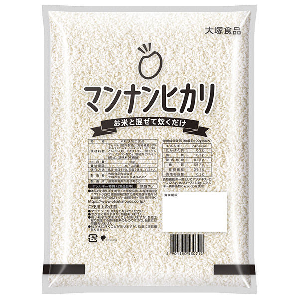 大塚食品 マンナンヒカリ 業務用 1kg×1袋入|お米 こんにゃく ご飯 ごはん 食物繊維 カロリーカット