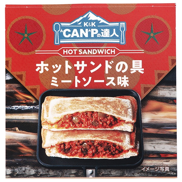 メーカー/問屋直送品・代引不可】国分 K&K CANPの達人 ホットサンドの具 ミートソース味 70g×12個入×(2ケース)| おつまみ 缶詰