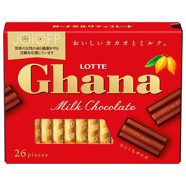 ロッテ ガーナ ミルク エクセレント 119g×6箱入|お菓子 チョコ Ghana ひとくちサイズ ミルクチョコレート ロッテチョコ