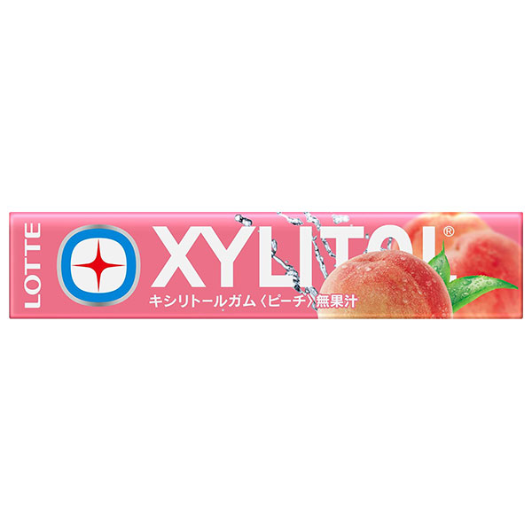 ロッテ キシリトールガム ピーチ 14粒×20個入|お菓子 XYLITOL ガム もも 桃 粒ガム フルーツガム リフレッシュガム