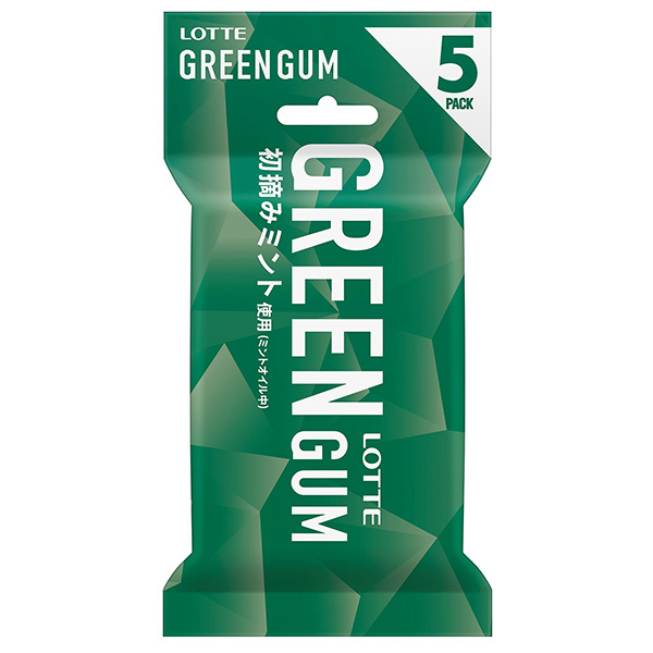 ロッテ グリーンガム 5P×10個入|菓子 板ガム