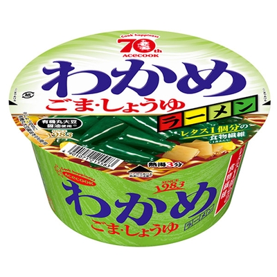 エースコック わかめラーメン ごま・しょうゆ 93g×12個入