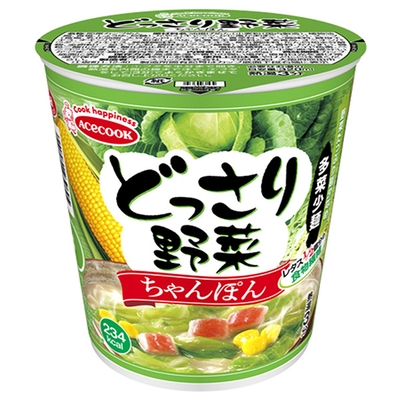 エースコック どっさり野菜 ちゃんぽん 58g×12個入