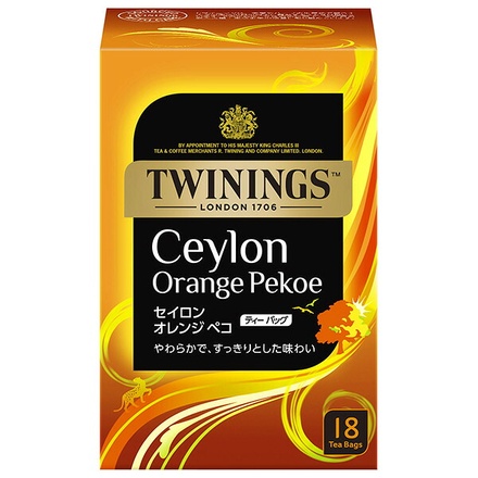片岡物産 トワイニング セイロン オレンジペコ 36g(18袋入り)×4個入|紅茶 トワイニング ティーバッグ すっきり やわらか Tea ドリンク 嗜好品