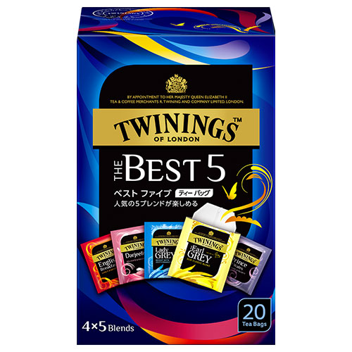 片岡物産 トワイニング ベスト ファイブ 20袋×24箱入|紅茶 トワイニング ティーバッグ インスタント 紅茶