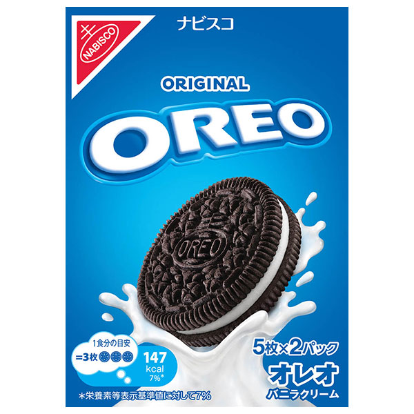 モンデリーズ・ジャパン オレオ バニラクリーム 97g(5枚×2パック)×12箱入|お菓子 クッキー OREO