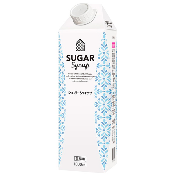 三井農林 ホワイトノーブル シュガーシロップ 1000ml紙パック×6本入|嗜好品 シロップ 砂糖
