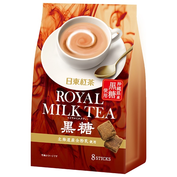 三井農林 日東紅茶 ロイヤルミルクティー 黒糖 (13.5g×8本)×24(6×4)個入|インスタント 紅茶 ミルクティー 嗜好品