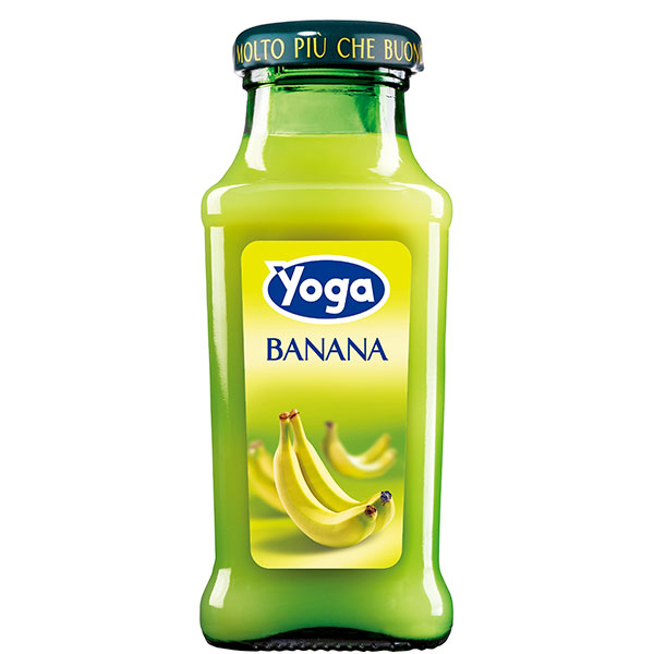 モンテ物産 ヨーガスッコ・ディ・バナナ 200ml瓶×24本入|果実飲料 瓶 果汁 バナナ