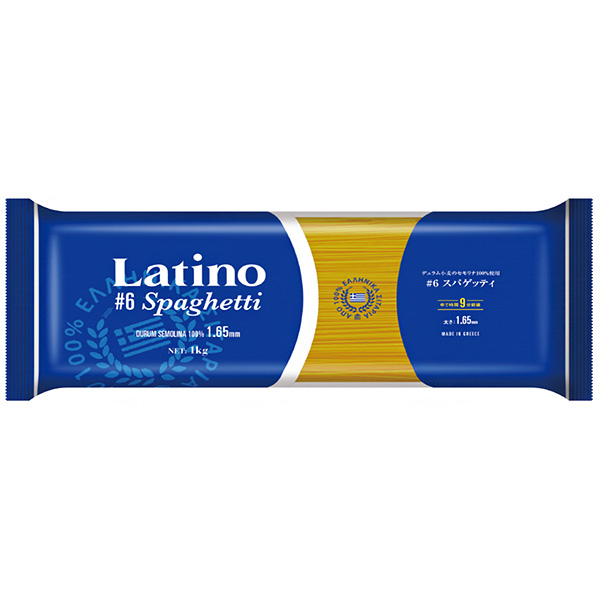 富永貿易 ラティーノ #6スパゲッティ 1kg×12袋入|スパゲッティ パスタ スパゲッティ 麺 乾麺 パスタ麺