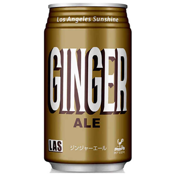 富永貿易 神戸居留地 Lasジンジャエール 350ml缶×24本入|炭酸 割り材 缶