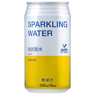 富永貿易 神戸居留地 スパークリングウォーター レモン 350ml缶×24本入×(2ケース)