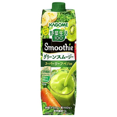 カゴメ 野菜生活100 Smoothie(スムージー) グリーンスムージー 1000g紙パック×6本入