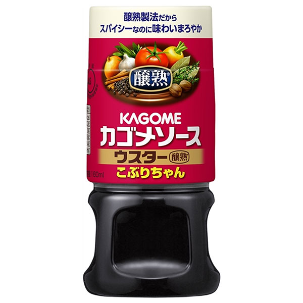 カゴメ 醸熟ソース こぶりちゃん ウスター 160ml×30本入|一般食品 調味料 ソース