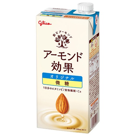 グリコ乳業 アーモンド効果 オリジナル微糖 1000ml紙パック×6本入|紙パック アーモンド飲料 微糖