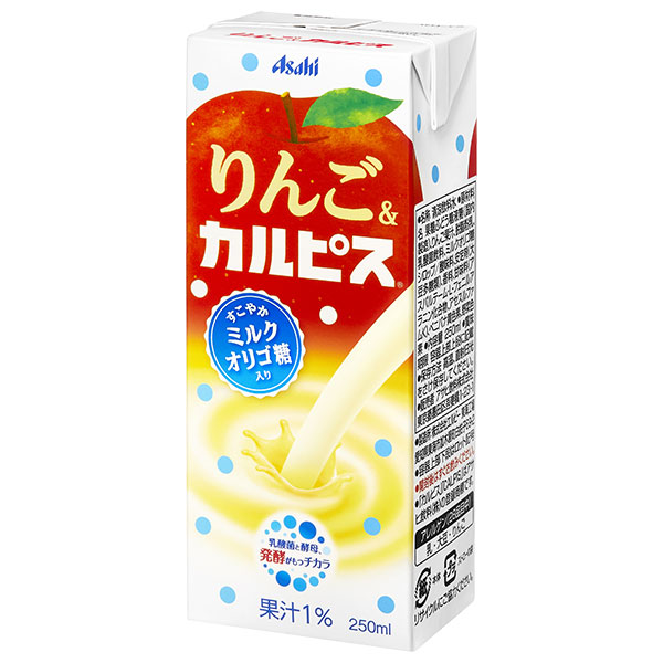 アサヒ飲料 りんご&カルピス 250ml紙パック×24本入|乳性 カルシウム 乳酸菌 紙パック