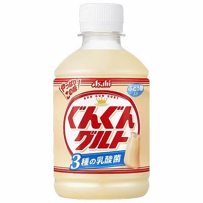 アサヒ飲料 ぐんぐんグルト 3種の乳酸菌 280mlペットボトル×24本入|乳酸菌 乳性 乳飲料 PET