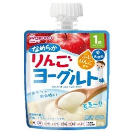 和光堂 1歳からのMYジュレドリンク なめらかりんごヨーグルト味 70gパウチ×24本入|りんご フルーツ ゼリー飲料 幼児用飲料 ベビー用品 パウチ